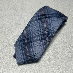 Calvin Klein Classic Blue‎ Plaid Men's Tie NWT